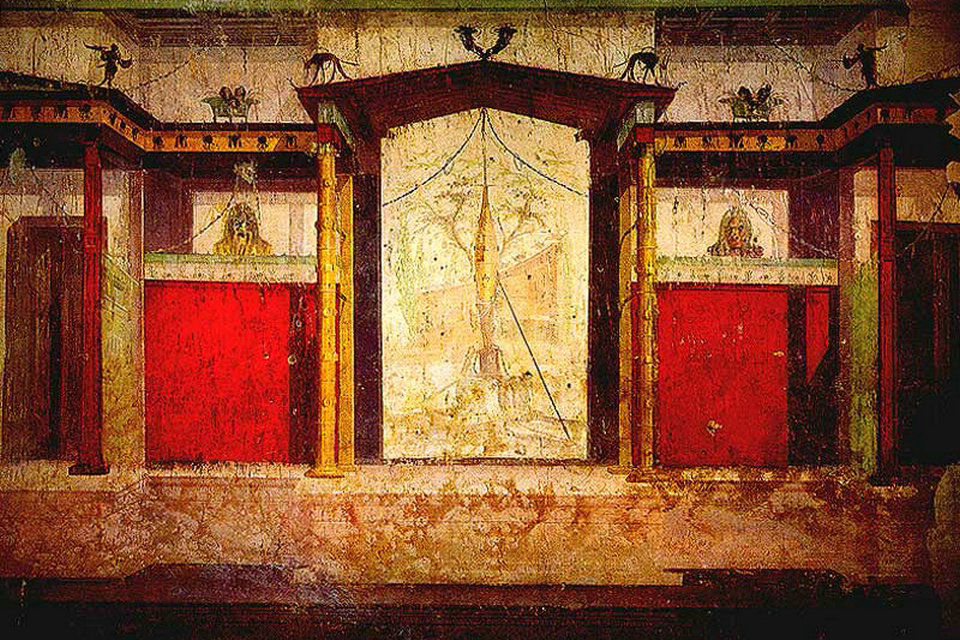 Antike römische Wandmalerei