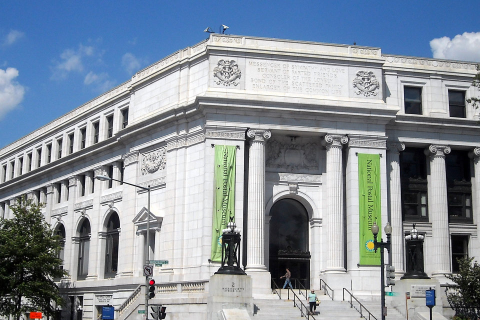 Le musée postal national du Smithsonian, Washington, États-Unis