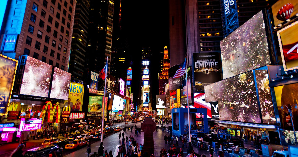 Times Square Kunst, New York City, USA