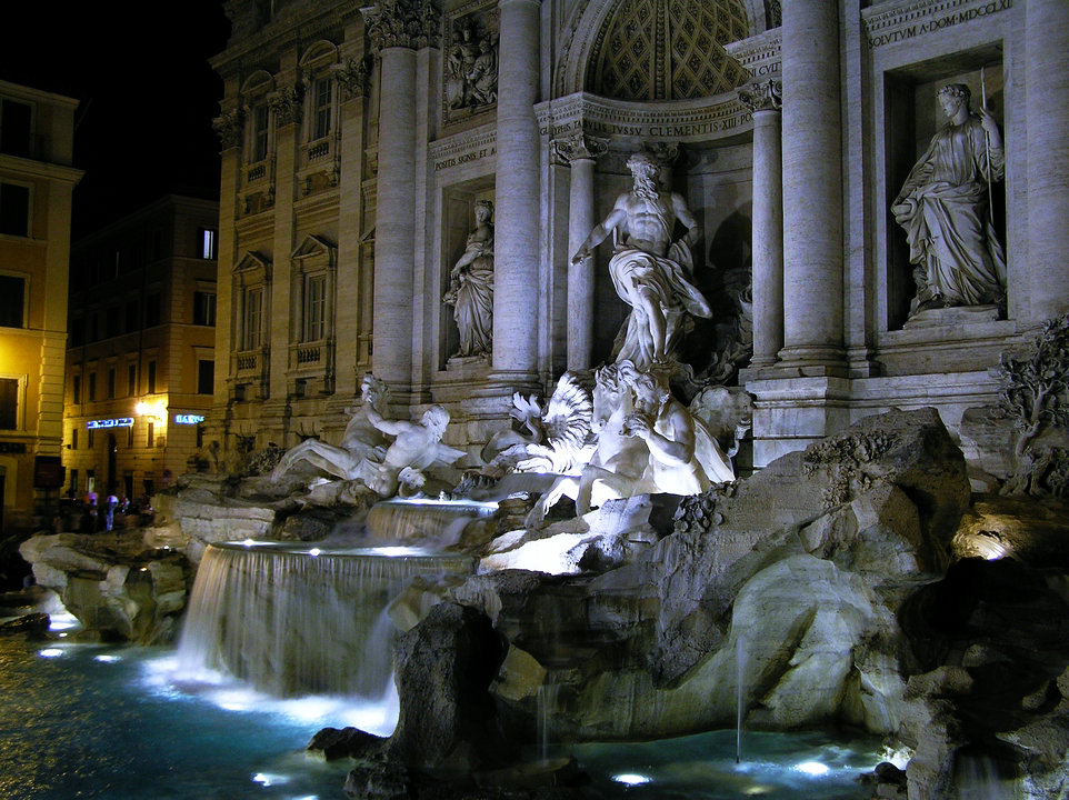 罗马着名的喷泉，水流的发现之旅，意大利教科文组织青年委员会