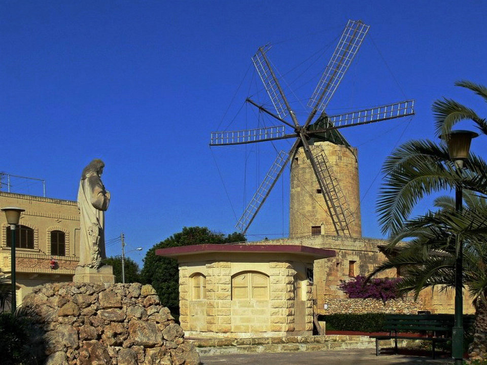 Ta ‚Kola Windmühle, Xaghra, Malta