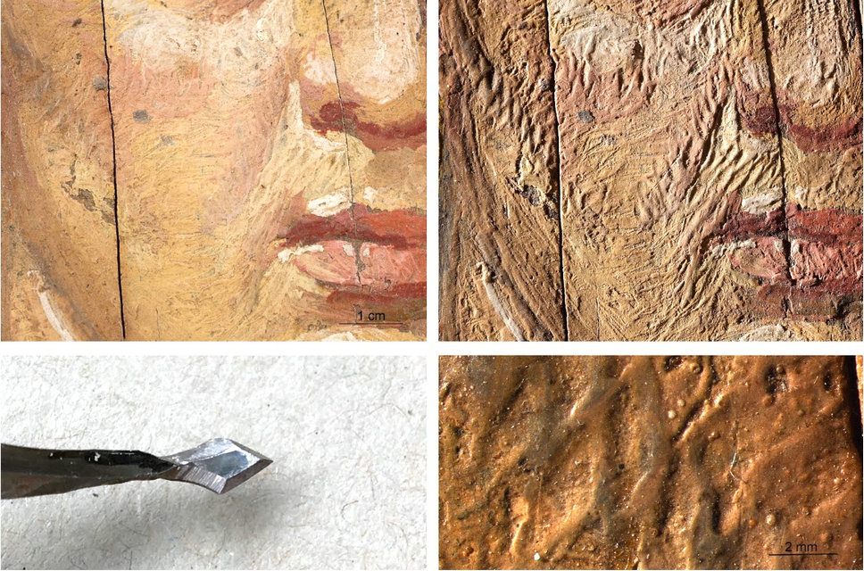 지중해, 에서 인간의 이미지 패널의 고대 회화 기법, 미술사 중앙 연구소