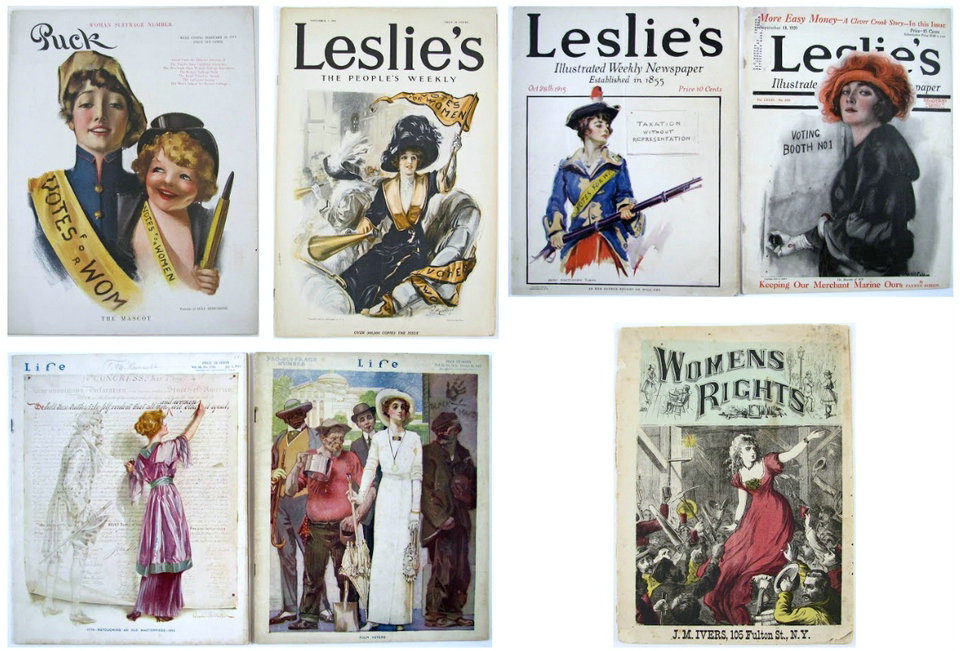 Souvenirs pour le suffrage des femmes, États-Unis