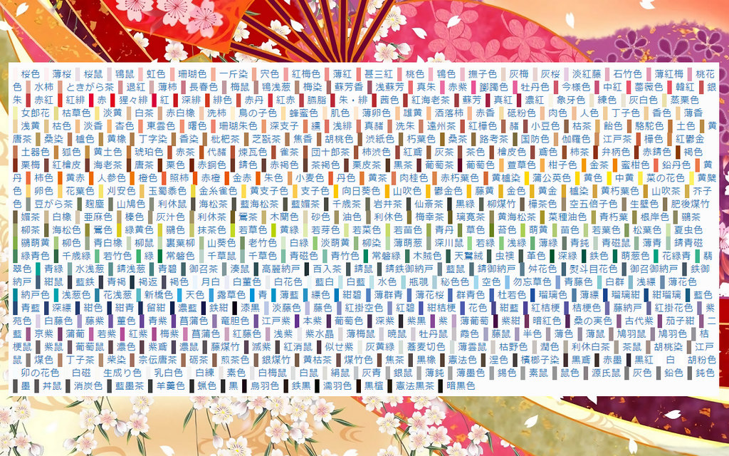 Colores tradicionales de Japón: serie azul