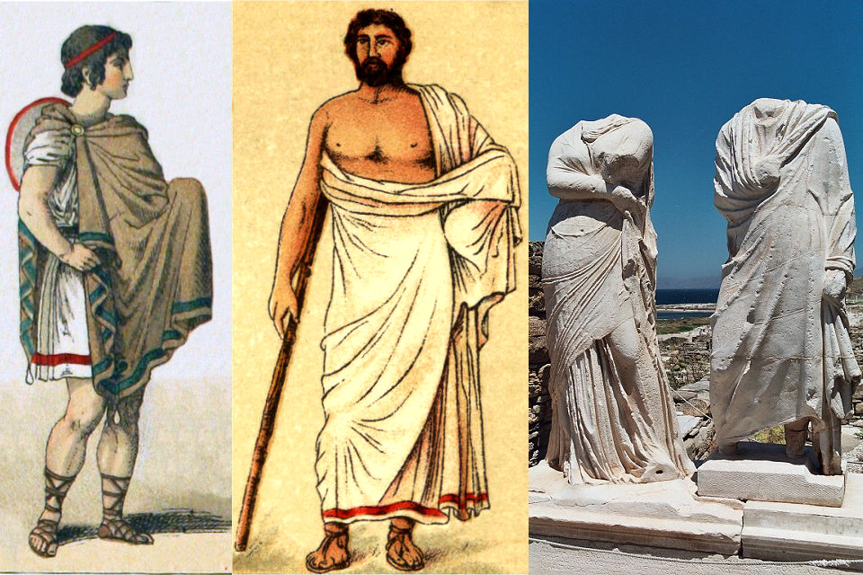 الملابس في اليونان القديمة