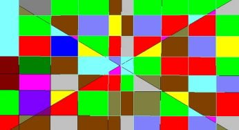 شاشة ملونة متعددة الألوان