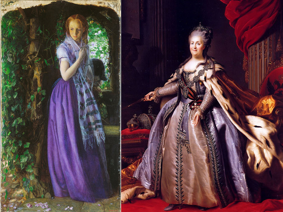 Purple in history and art