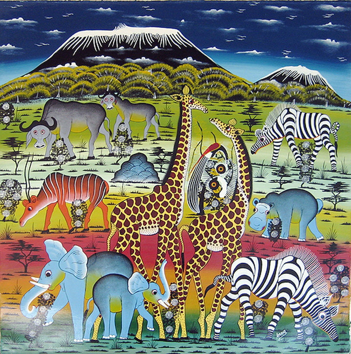 Tingatinga पेंटिंग