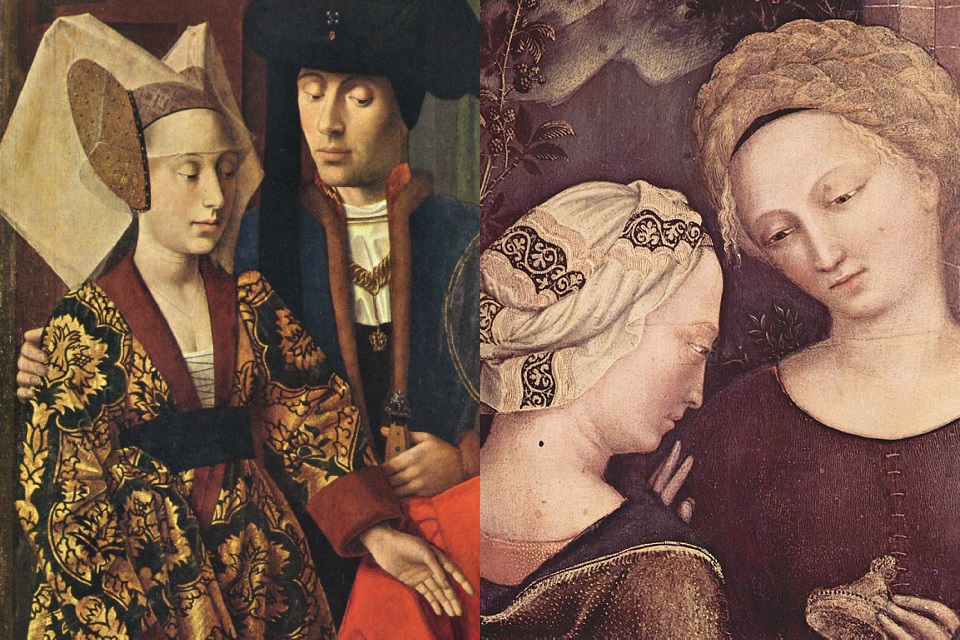 أزياء المرأة الأوروبية في 1400-1450
