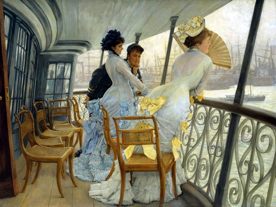 Impressionistische Mode der Frauen 1870er Jahre