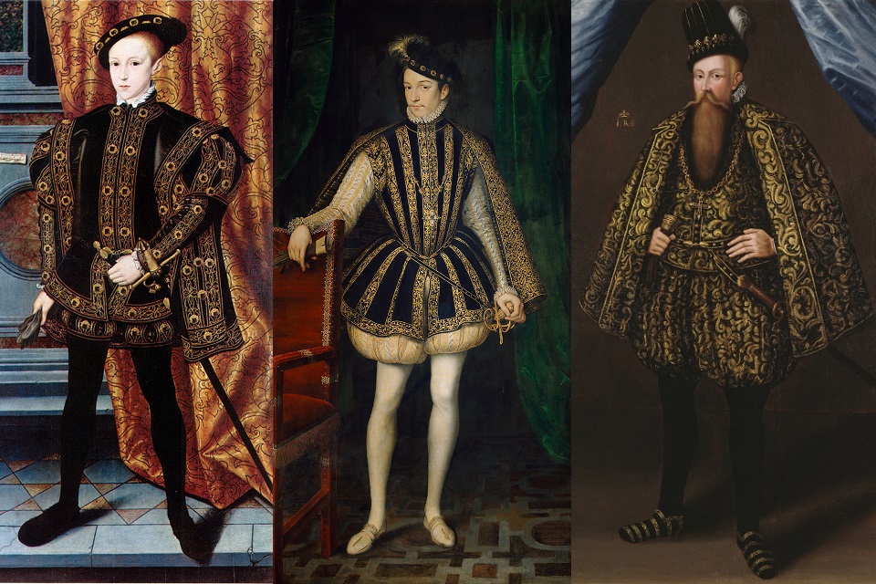 Moda masculina na Europa Ocidental em 1550-1600