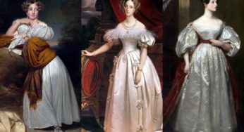Romantic fashion of women 1830s