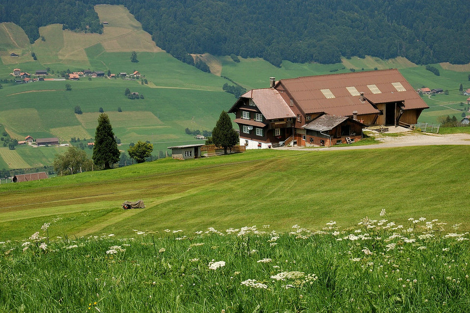 Rustikale Architektur in der Schweiz
