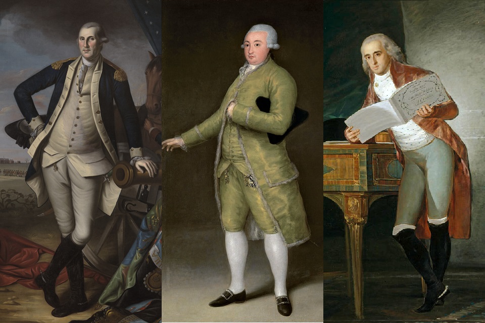 Moda ocidental dos homens em 1775-1795