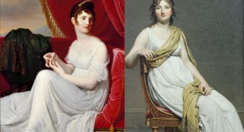 1795-1800年の女性のダイレクトイヤースタイルのファッション