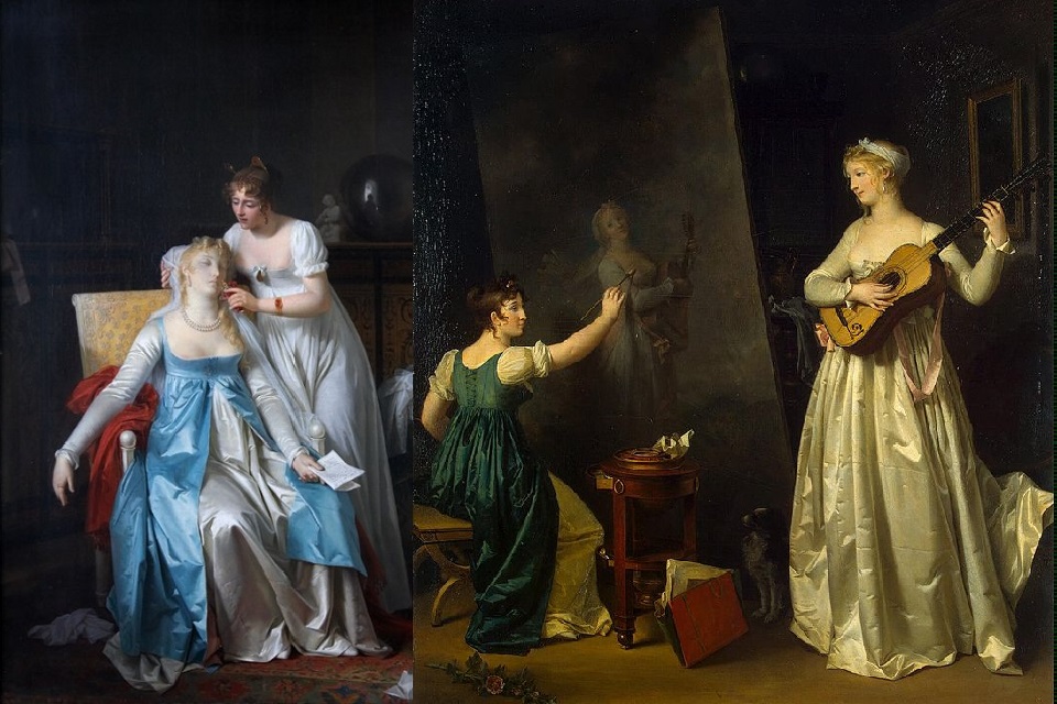 1800-1815 में महिलाओं की साम्राज्य शैली फैशन