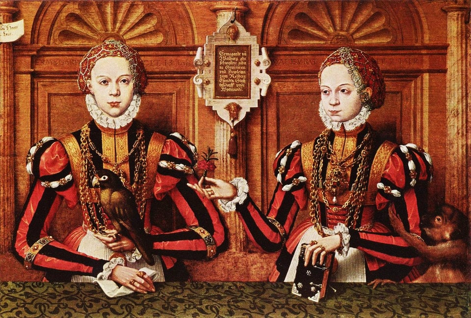 1550〜1570年の西ヨーロッパの女性ファッション