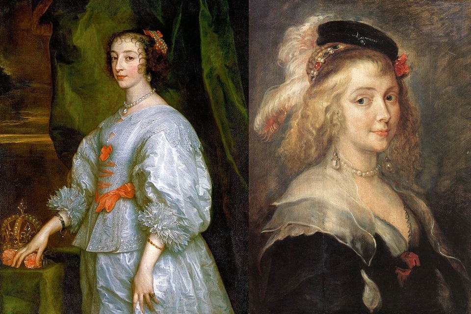 Женская мода в Западной Европе в 1630-1650