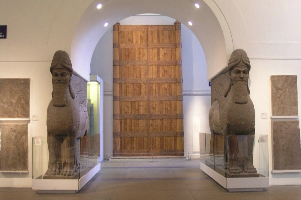 Sculpture égyptienne et relief assyrien, British Museum