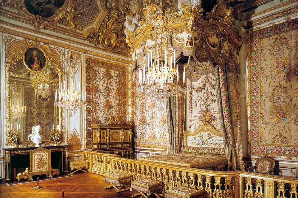 La cámara de la Reina, el Palacio de Versalles