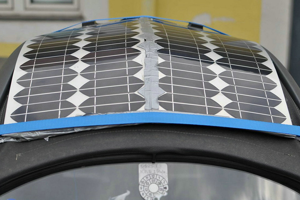 Pesquisa de células solares flexíveis