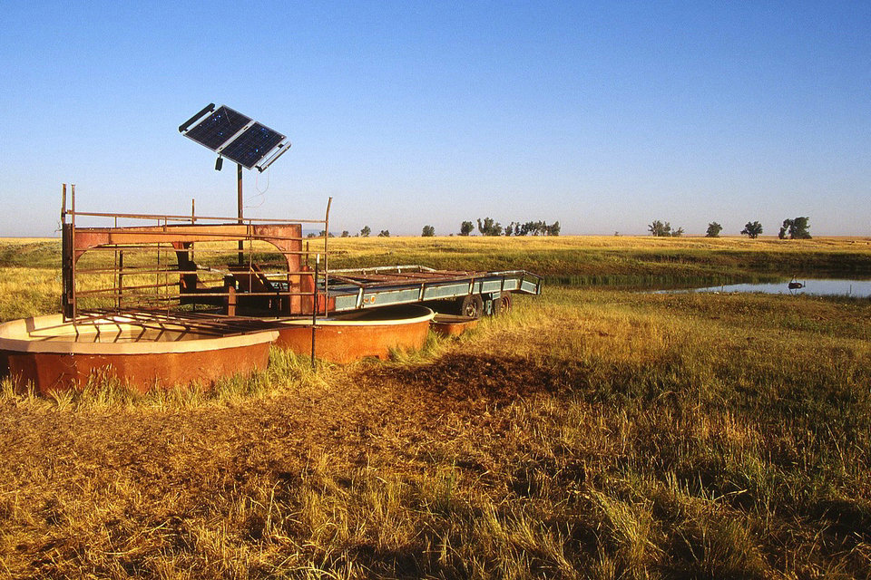 Solar-powered pump