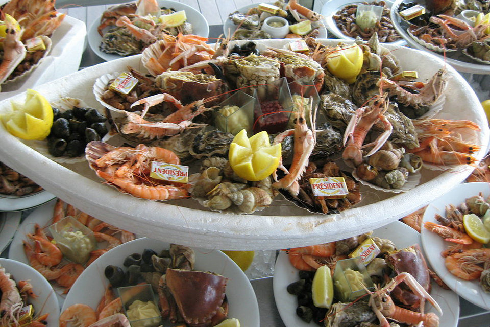 Seafood guide in travel