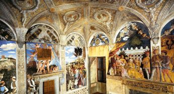 Câmara nupcial no Palácio Ducal de Mantova, vídeo 360 °, Museu Urbano de Mantova