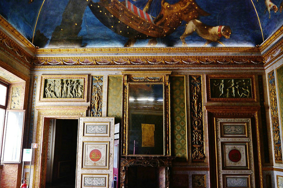 Sala do Zodíaco no Palácio Ducal de Mantova, vídeo 360 °, Museu Urbano de Mantova