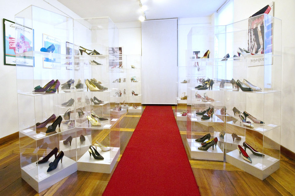 Chamber of the Yves Saint Laurent collection, Footwear Museum of Villa Foscarini Rossi