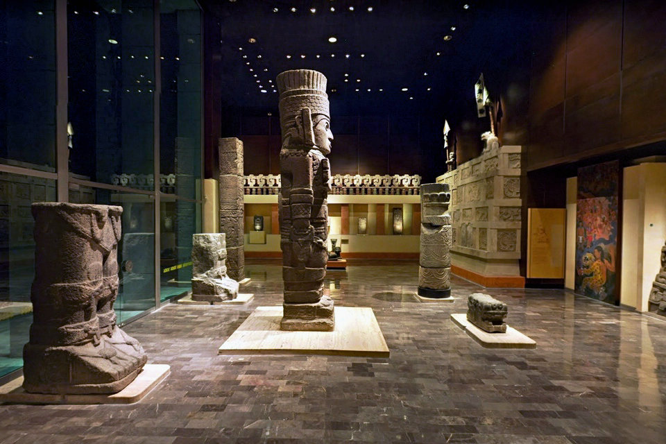 Salas de antropología en el ala norte, Museo Nacional de Antropología de México