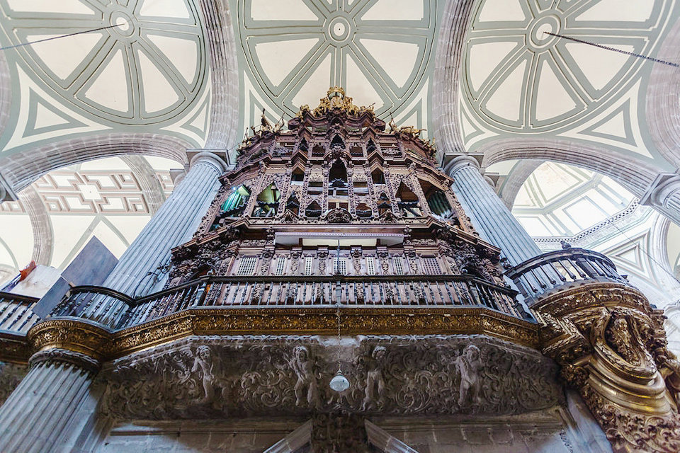 Der Chor, Metropolitan City Cathedral in Mexiko-Stadt