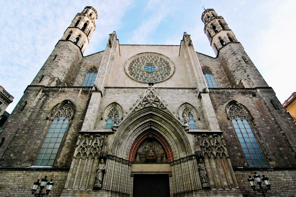 Basilica di Santa Maria del Mar, Barcellona, ​​Spagna