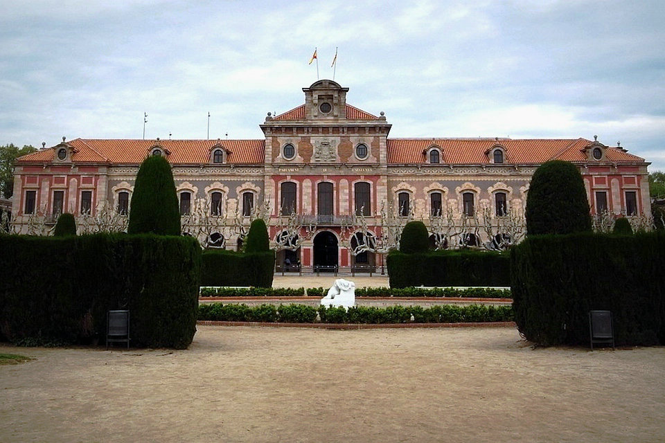 カタルーニャ議会の宮殿、バルセロナ、スペイン