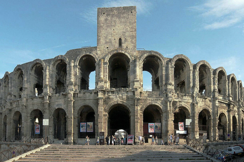 Arles Amphitheater, römische Denkmäler und Römer von Arles