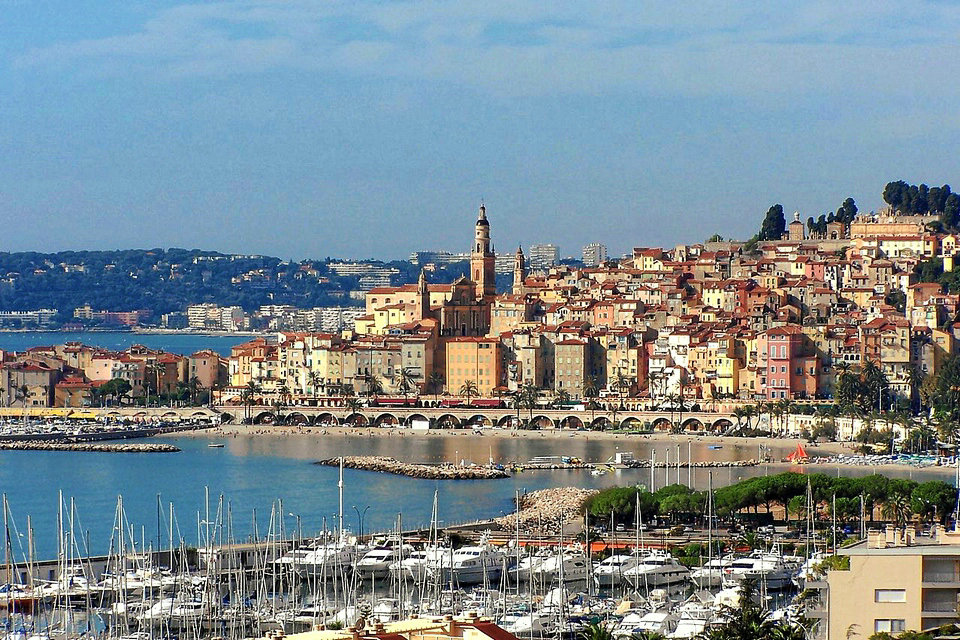Ports and Beaches in Menton, French Riviera