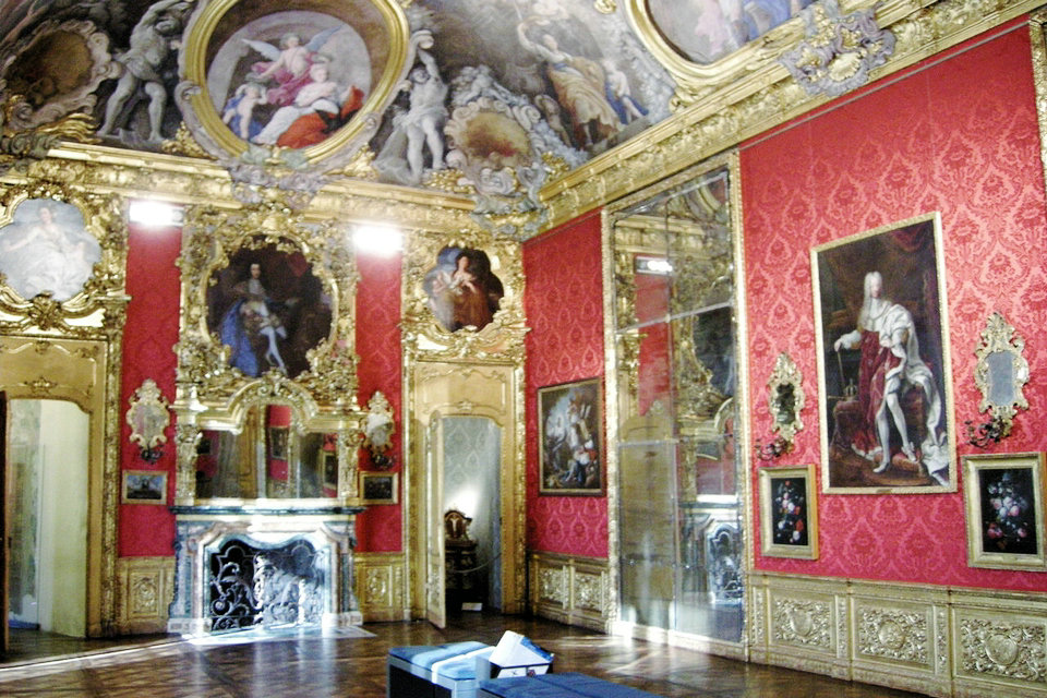 Os quartos barrocos, palácio de Madama