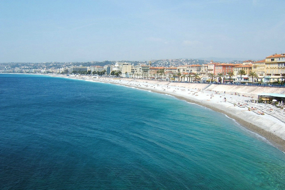 Costa, playas y puertos en Niza, Riviera francesa