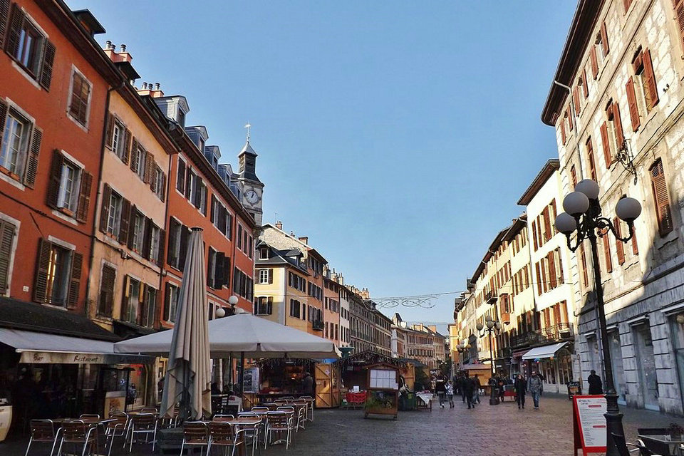 Cidade velha e edifícios históricos de Chambéry, Savoie, Auvergne-Rhône-Alpes, França
