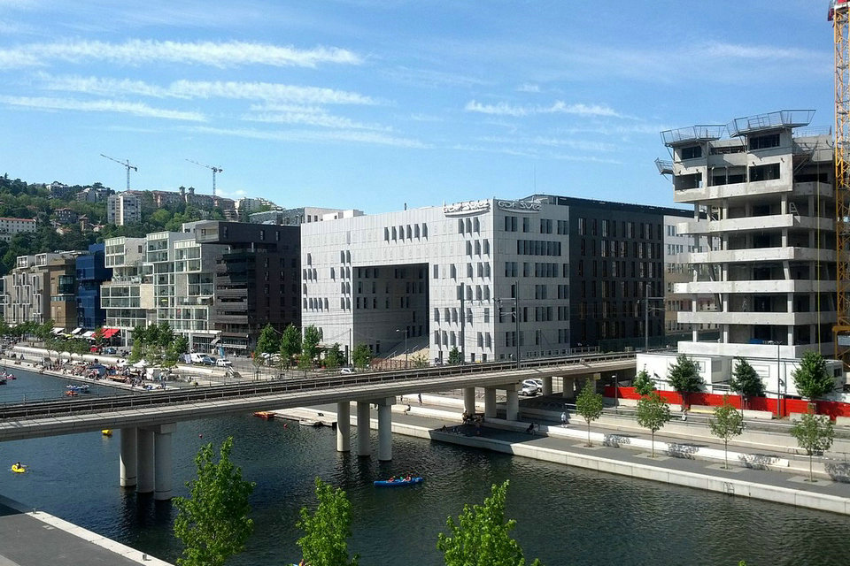Développement urbain et art architectural de Lyon, France