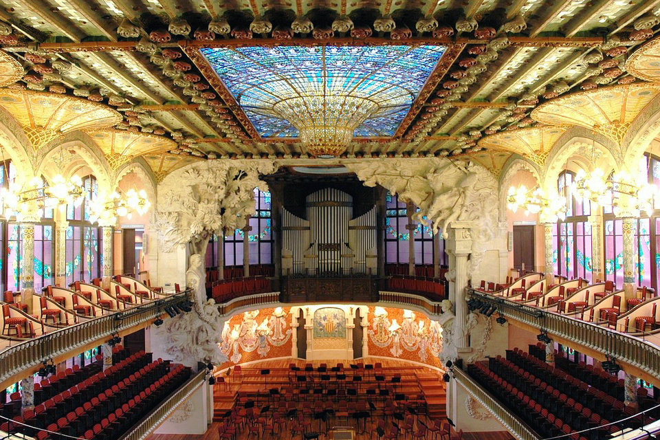 Palácio da música catalã, Barcelona, ​​Espanha