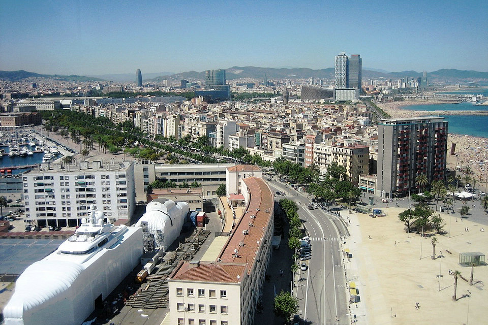スペイン、バルセロナの旧市街