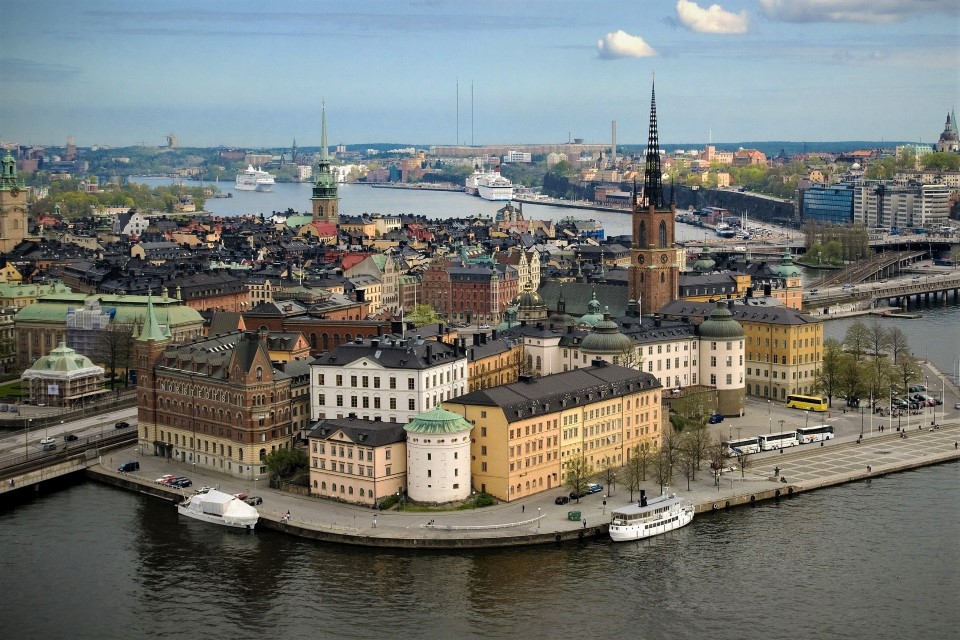 Área do distrito de Södermalm, Estocolmo, Suécia