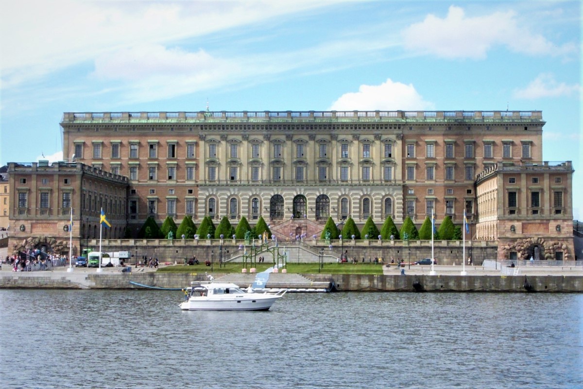 O Palácio Real, Estocolmo, Suécia
