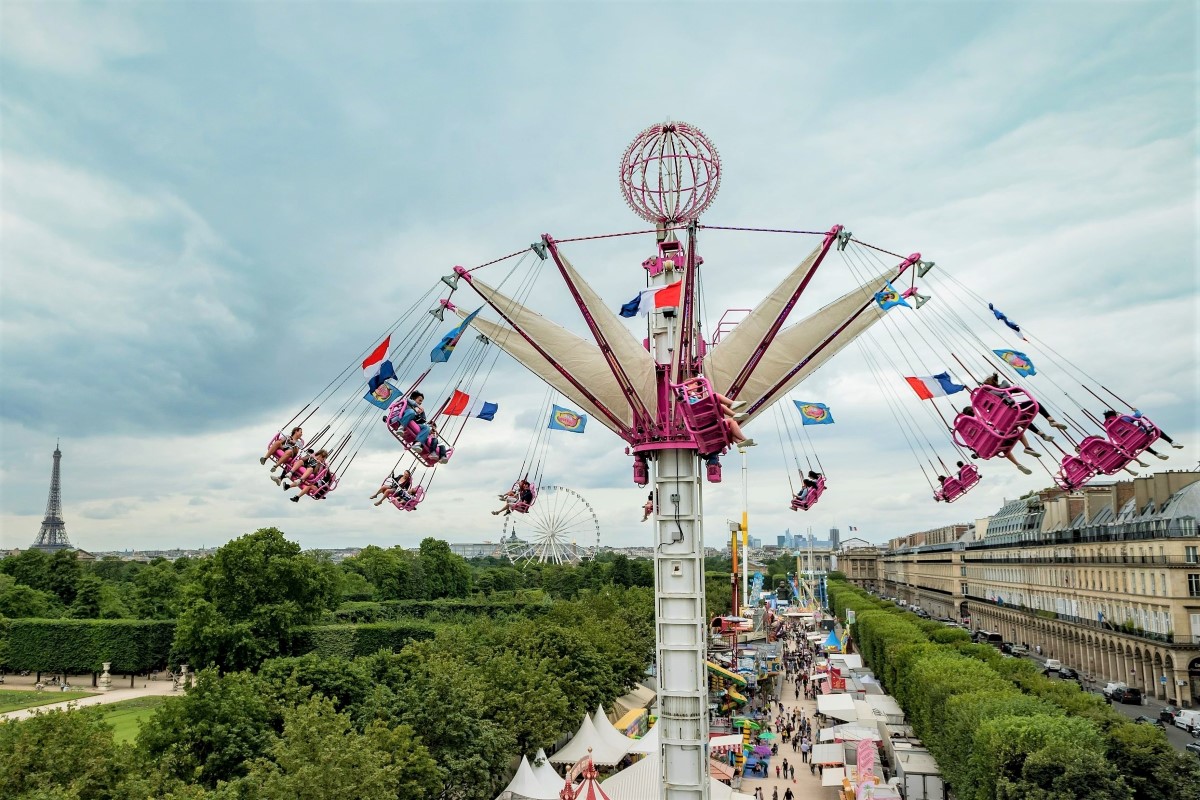 Revisão do parque de diversões Tuileries 2019-20, Paris, França