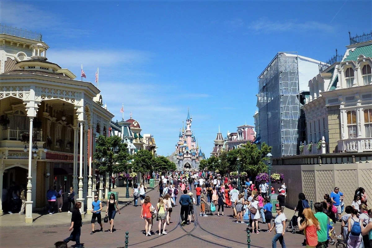 Führung durch die Main Street, USA, Disneyland Paris, Frankreich