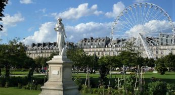 チュイルリー庭園、ルーブル美術館、パリ、フランス