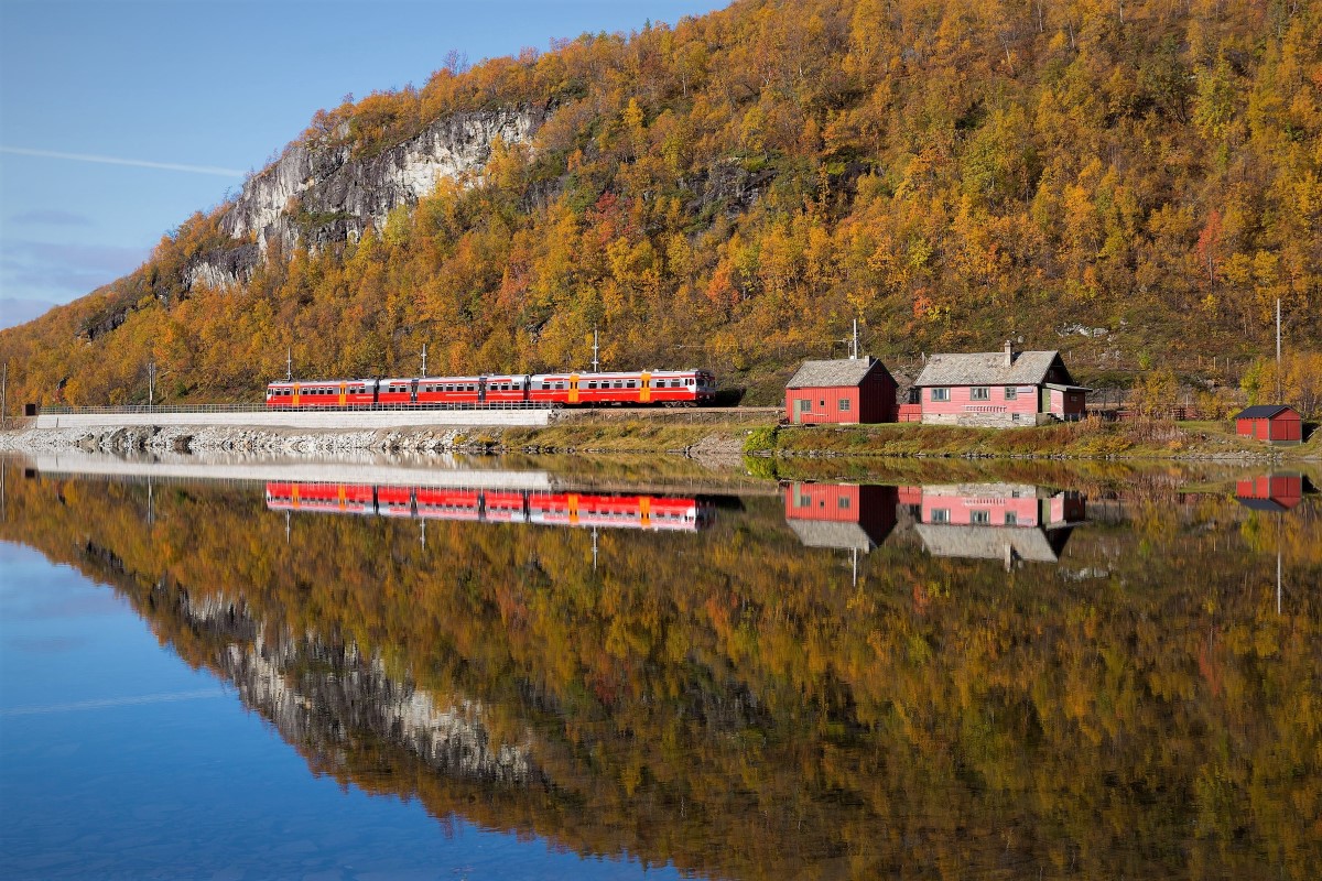 Tourisme en train aller-retour en Norvège avec chemins de fer panoramiques